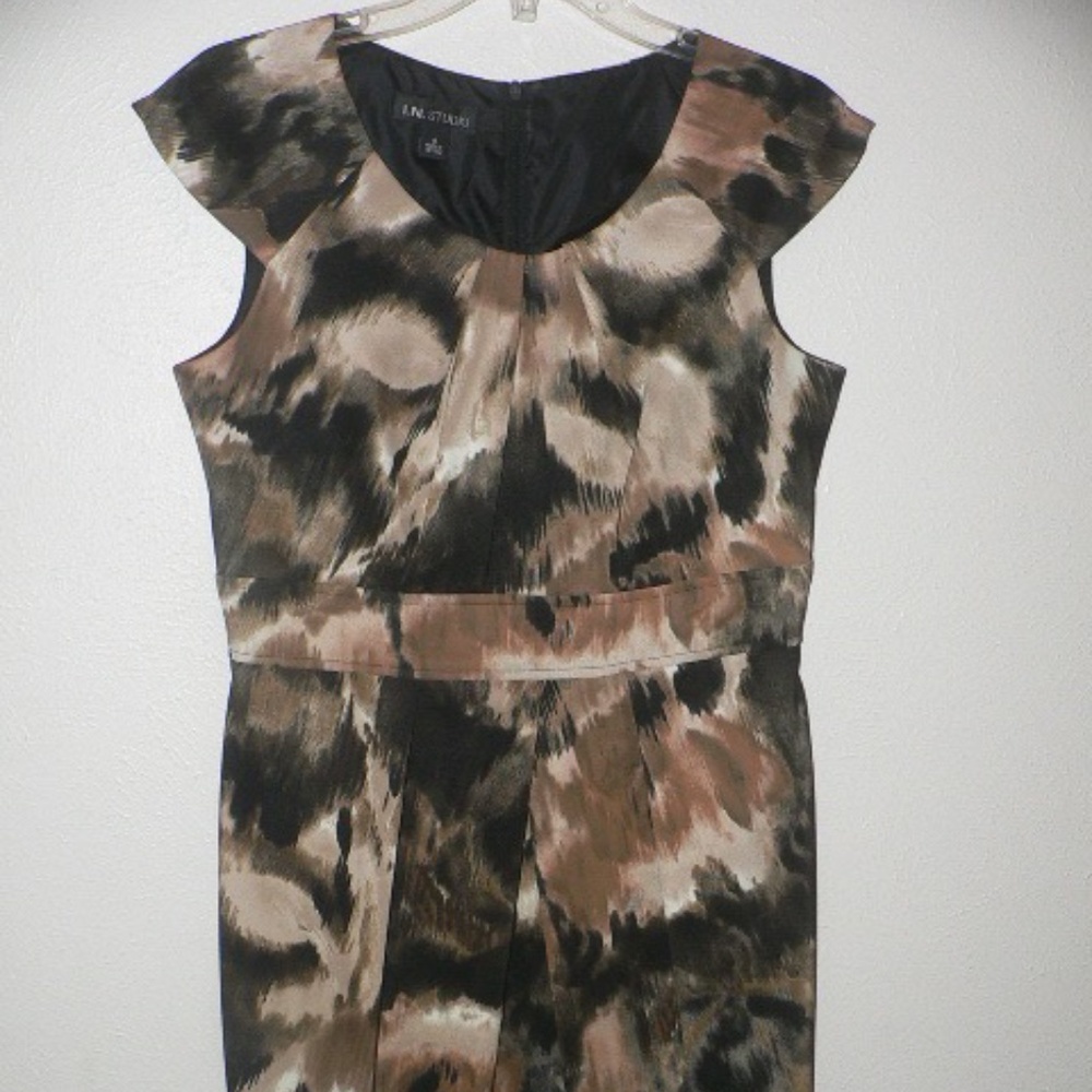 IN Studio Leopard Sheath Dress (Size 8)
